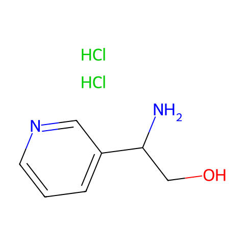1-(3-吡啶)-2-羟基乙胺盐酸盐结构图