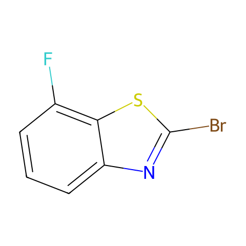 2-bromo-7-fluoro-1,3-benzothiazole结构图