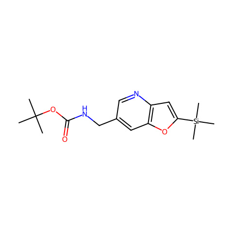 tert-Butyl (2-(trimethylsilyl)furo[3,2-b]pyridin-6-yl)methylcarbamate结构图