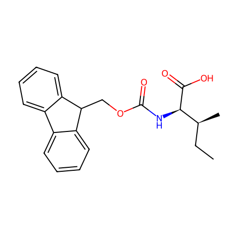 Fmoc-D-别异亮氨酸结构图