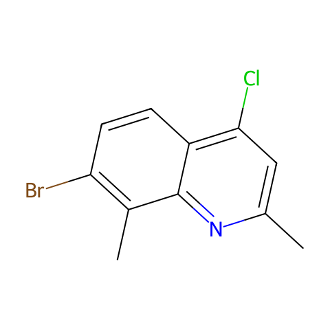 7-溴-4-氯-2,8-二甲基喹啉结构图