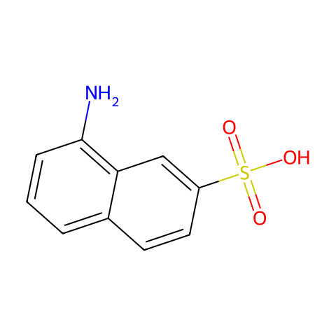 8-氨基-2-萘磺酸结构图