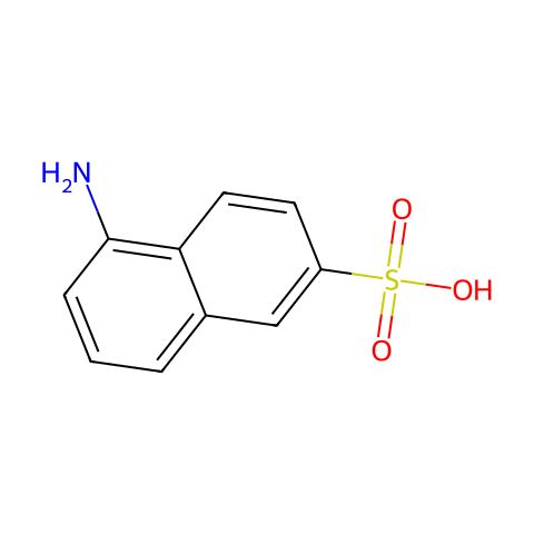 5-氨基-2-萘磺酸结构图