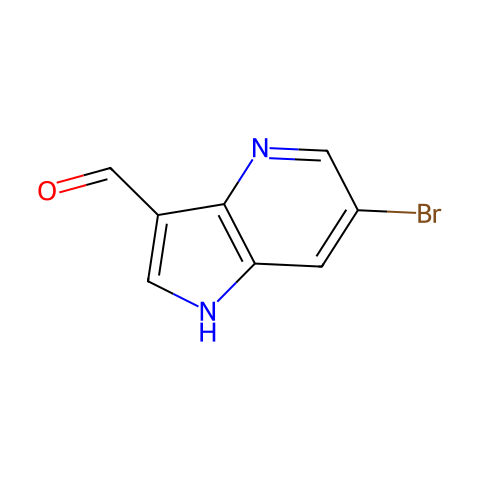 6-溴-4-氮杂吲哚-3-甲醛结构图
