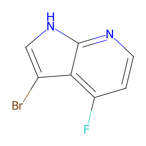 3-BROMO-4-FLUORO-7-AZAINDOLE结构图