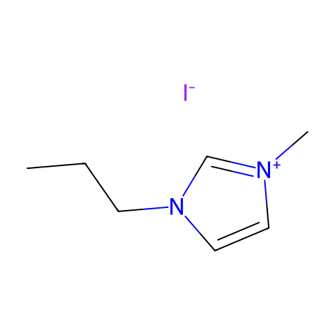 1-甲基-3-丙基碘化咪唑嗡结构图