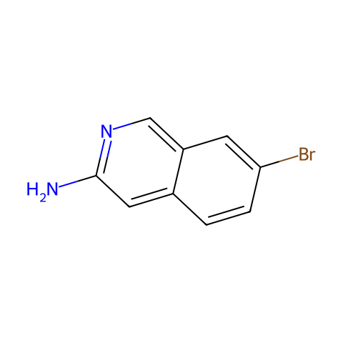 7-Bromoisoquinolin-3-amine结构图