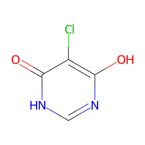 5-氯-6-羟基-1H-嘧啶-4-酮结构图