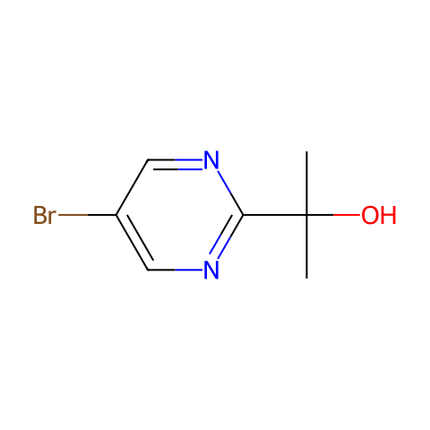 2-(5-bromopyrimidin-2-yl)propan-2-ol结构图