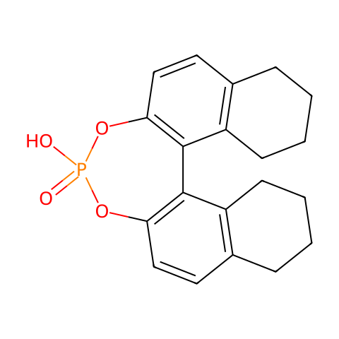 (S)-5,5',6,6',7,7',8,8'-八氢联萘酚磷酸酯结构图