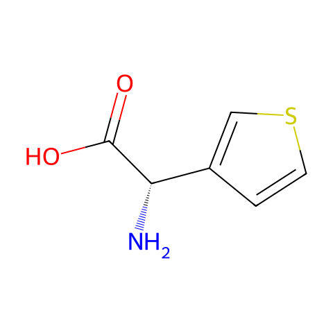 (S)-3-噻吩基甘氨酸结构图