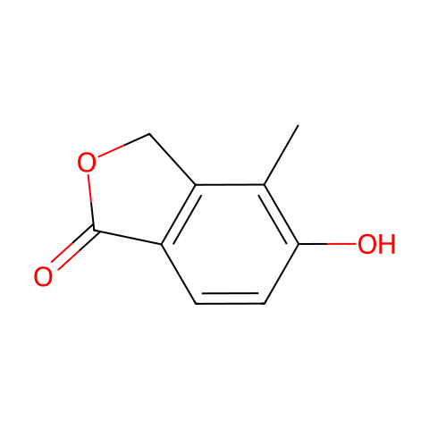 5-羟基-4-甲基异苯并呋喃-1(3H)-酮结构图