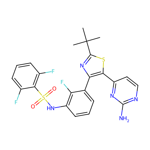 Dabrafenib (GSK2118436)结构图