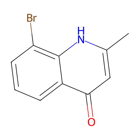 8-溴-4-羟基-2-甲基喹啉结构图
