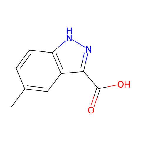 5-甲基-1H -吲唑-3-羧酸结构图