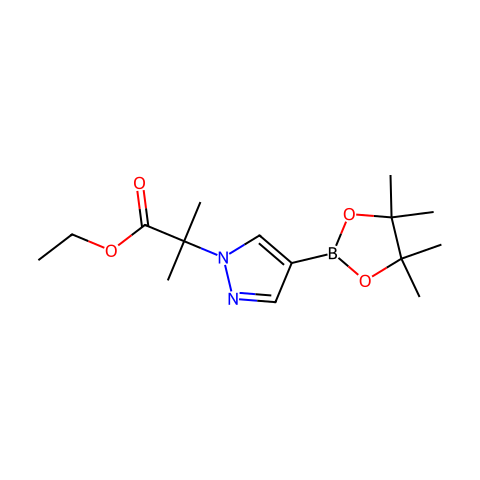1H-Pyrazole-1-acetamide, α,α-dimethyl-4-(4,4,5,5-tetramethyl-1,3,2-dioxaborolan-2-yl)-结构图