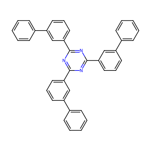 2,4,6-三(1,1′-联苯基)-1,3,5-三嗪结构图
