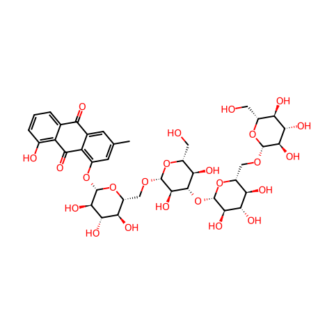 Chrysophanol 1-O-beta-tetraglucoside结构图