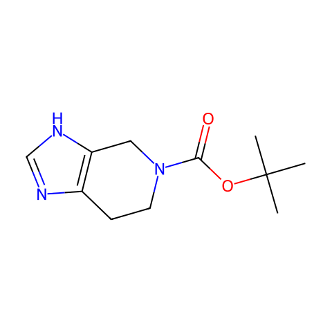 tert-butyl 6,7-dihydro-1H-imidazo[4,5-c]pyridine-5(4H)-carboxylate结构图