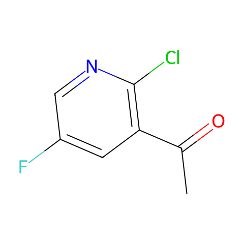 1-(2-氯-5-氟吡啶-3-基)乙酮结构图