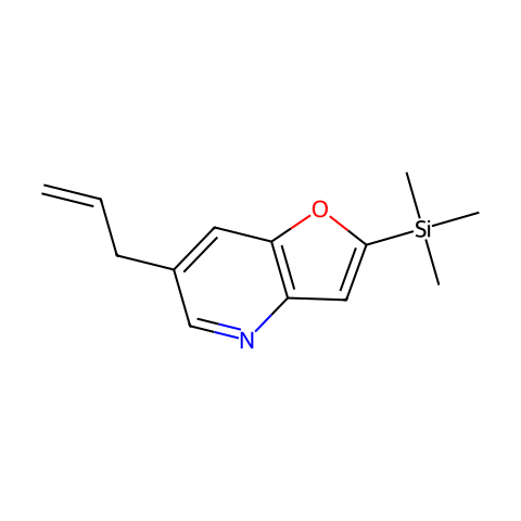 6-Allyl-2-(trimethylsilyl)furo[3,2-b]pyridine结构图