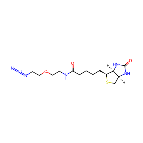 Biotin-PEG1-azide结构图