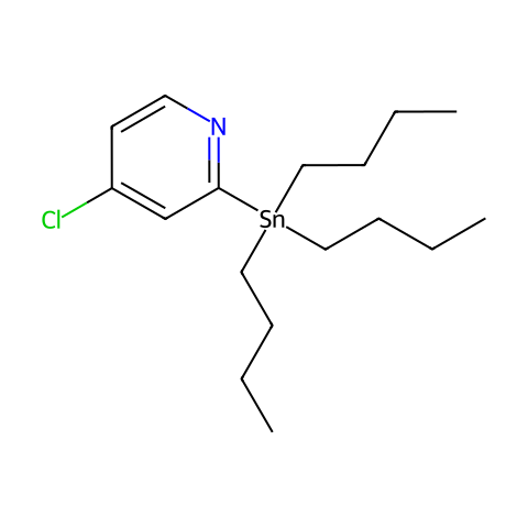 4-氯-2-(三丁基锡烷基)吡啶结构图