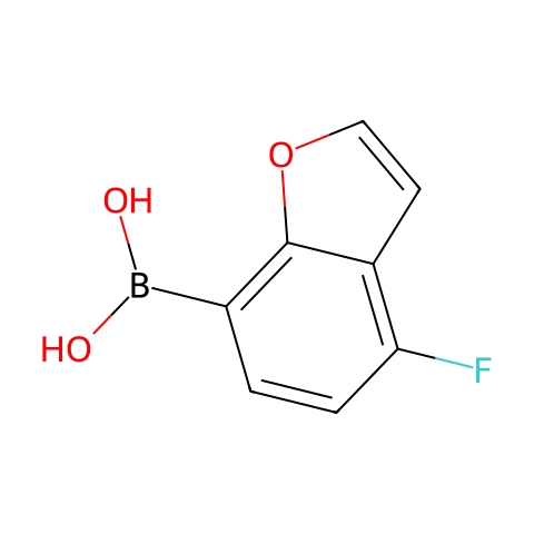 4-fluorobenzofuran-7-yl-7-boronic acid结构图