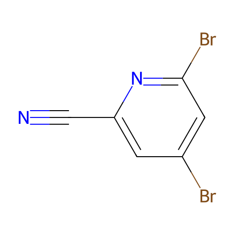 4,6-Dibromopicolinonitrile结构图