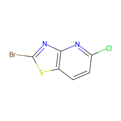 2-bromo-5-chloro-thiazolo[4,5-b]pyridine结构图