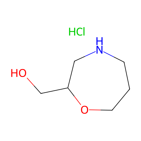 2-(羟甲基)高吗啉盐酸盐结构图