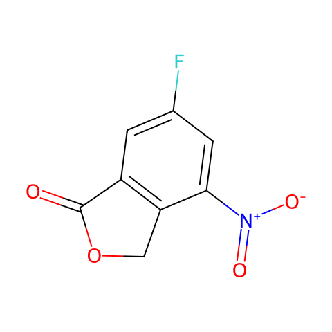 6-Fluoro-4-nitroisobenzofuran-1(3H)-one结构图