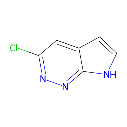 3-氯-7H-吡咯并[2,3-C] 哒嗪结构图