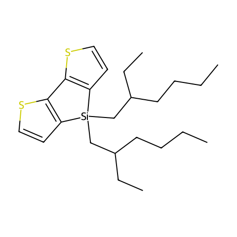 4,4-di-2-Ethylhexyl-Dithieno[3,2-b:2,3-d]Silole结构图