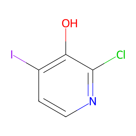 2-chloro-4-iodopyridin-3-ol结构图