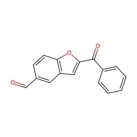 2-苯甲酰基-1-苯并呋喃-5-甲醛结构图