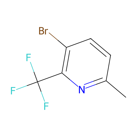 3-bromo-6-methyl-2-(trifluoromethyl)pyridine结构图