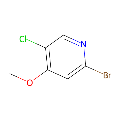 2-bromo-5-chloro-4-methoxy-pyridine结构图