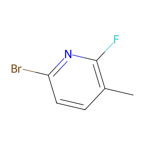 6-bromo-2-fluoro-3-methyl-pyridine结构图