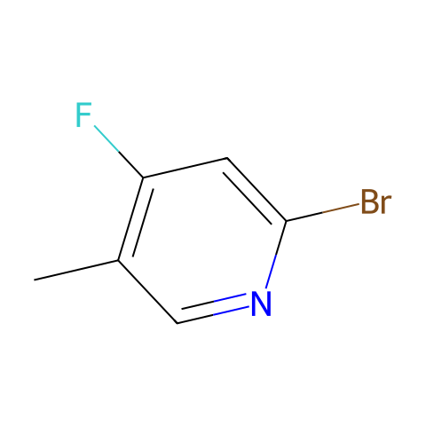2-bromo-4-fluoro-5-methyl-pyridine结构图