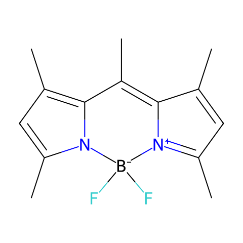 4,4-二氟-1,3,5,7,8-五甲基-4-硼-3A,4A-二氮杂-S-茚烯结构图