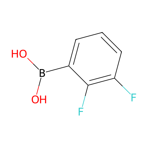 2,3-二氟苯硼酸（含有数量不等的酸酐）结构图