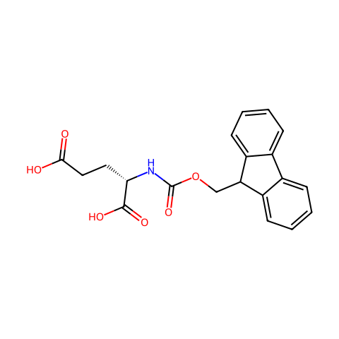 N-(9-芴甲氧羰基)-L-谷氨酸结构图