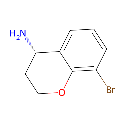 (4S)-8-BROMOCHROMANE-4-YLAMINE结构图