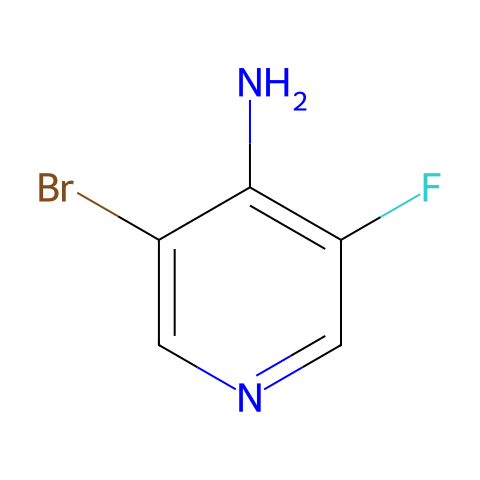 3-Bromo-5-fluoropyridin-4-amine结构图