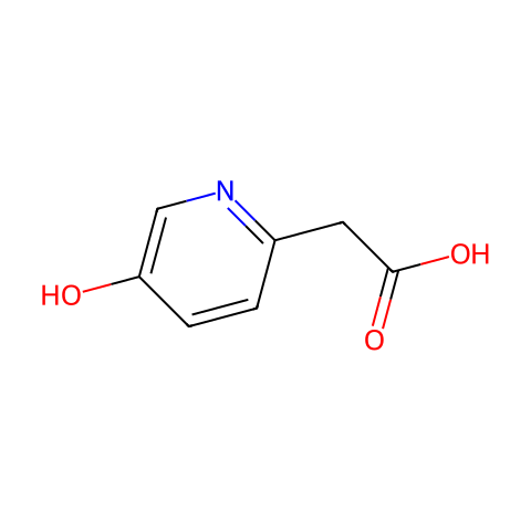 2-(5-hydroxy-2-pyridyl)acetic acid结构图