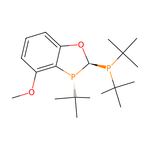 （2S，3R）-3-（叔丁基）-2-（二叔丁基膦基）-4-甲氧基-2,3-二氢苯并[d] [1,3]氧杂磷杂戊环结构图