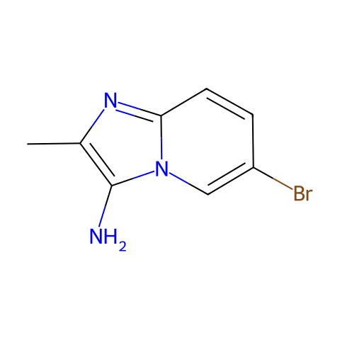 6-Bromo-2-methylimidazo[1,2-a]pyridin-3-amine结构图