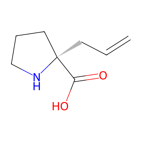 L-Proline, 2-(2-propenyl)- (9CI)结构图