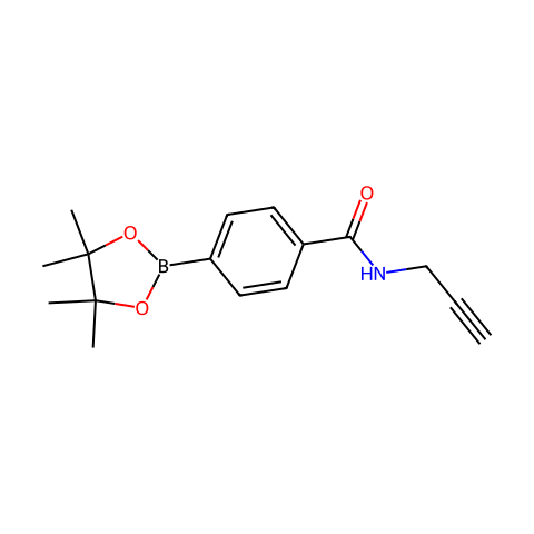 N-(Prop-2-yn-1-yl)-4-(tetramethyl-1,3,2-dioxaborolan-2-yl)benzamide结构图